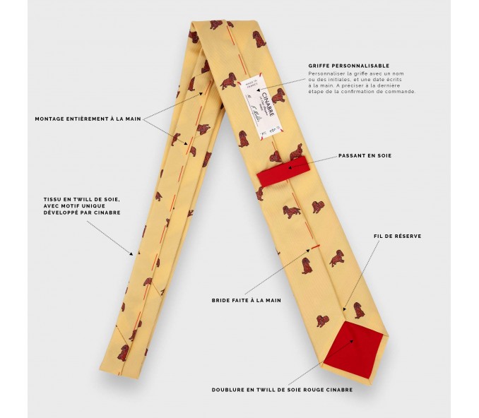 Cinabre Cravate Cocker