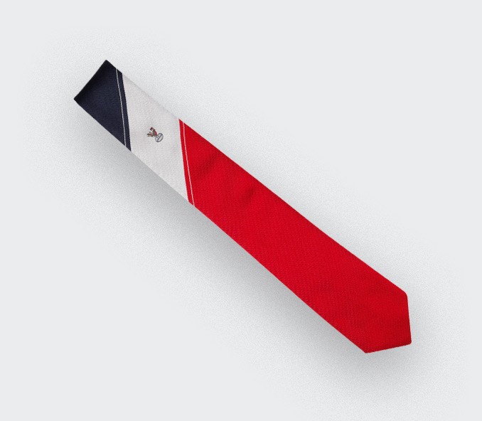 cinabre Cravate Coq Rugby graphique