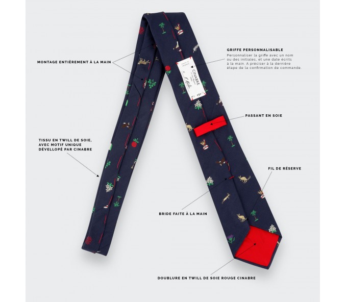 Cinabre Cravate Emblèmes