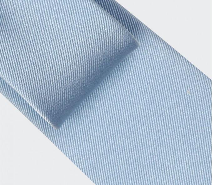 Cinabre Cravate Faille Bleu Ciel