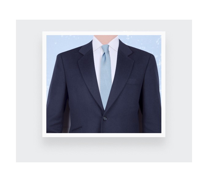 Cinabre Cravate Faille Bleu Ciel