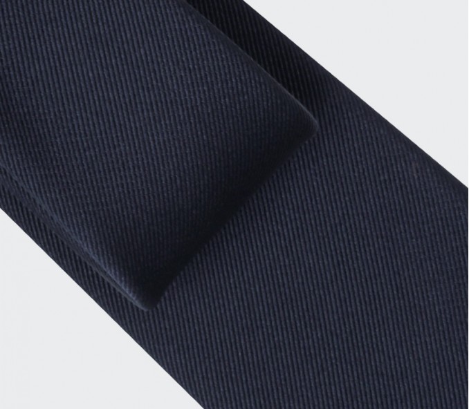 Cinabre Cravate Faille Bleu Marine
