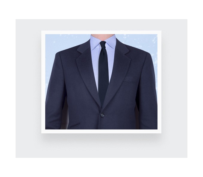 Cinabre Cravate Faille Bleu Marine