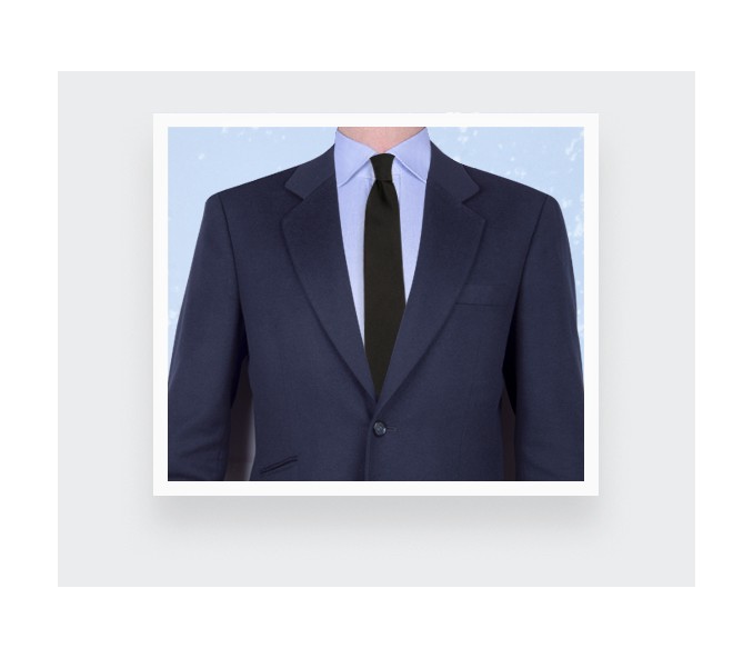 Cinabre Cravate Faille Noir