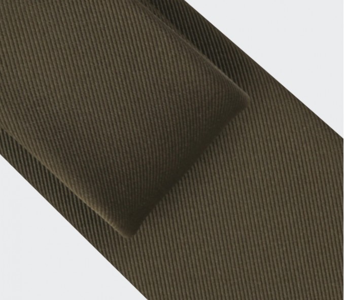 Cinabre Cravate Faille Olive Foncé