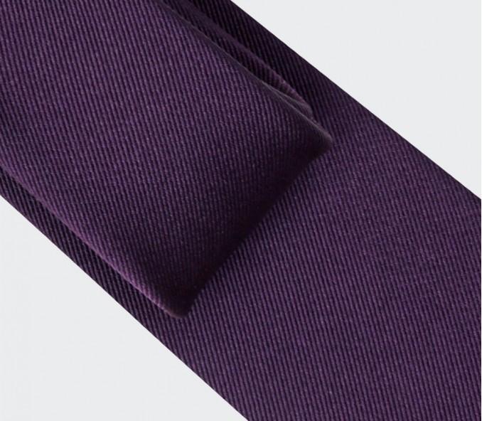 Cinabre Cravate Faille Violet