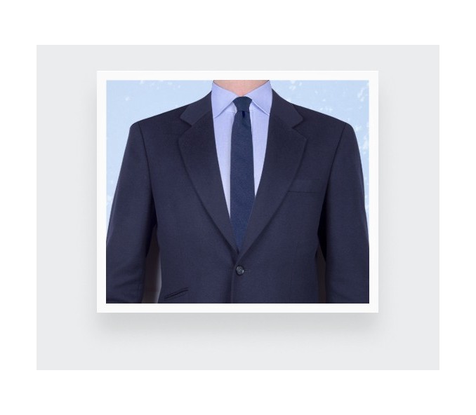 Cinabre Cravate Flanelle Bleu Marine