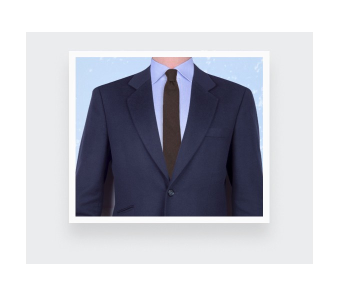 Cinabre Cravate Flanelle Marron Foncé