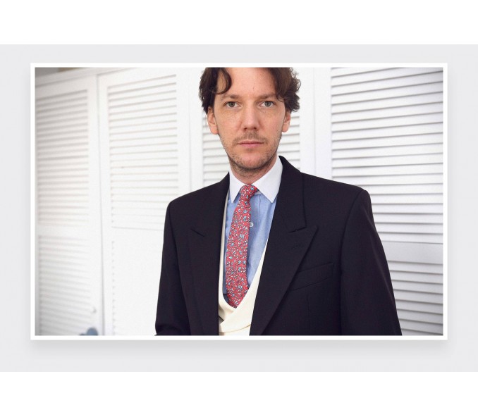 Cinabre Cravate Fleuri Cinabre Rouge Corail