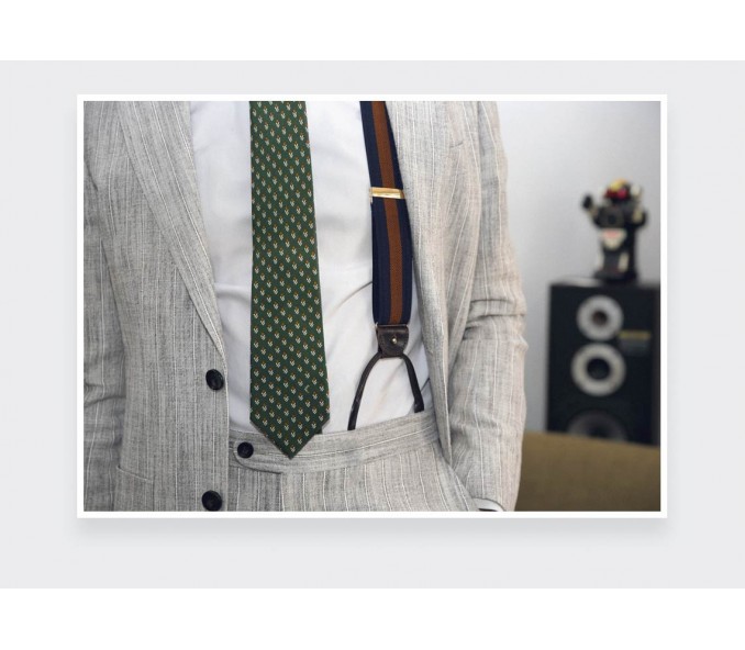 Cinabre Cravate Grand Pan Vert Foncé