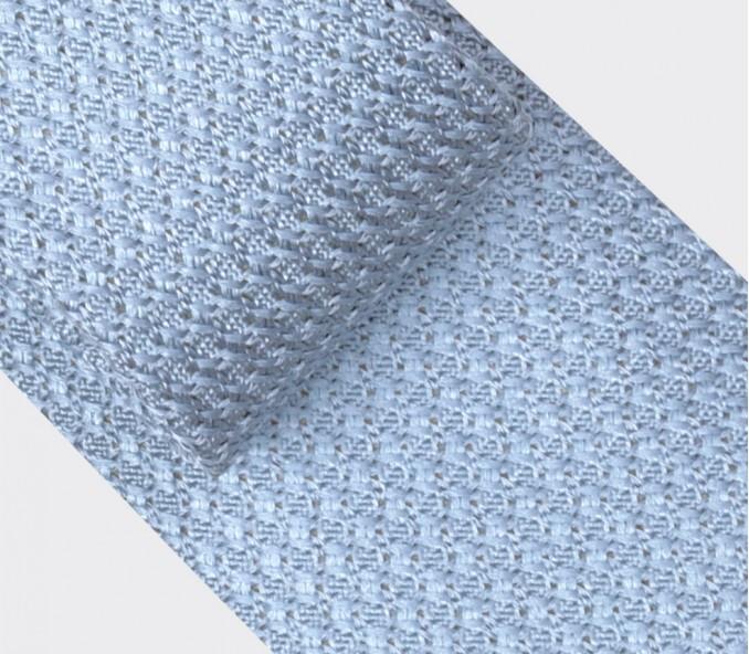 Cinabre Cravate Grenadine De Soie Bleu Ciel