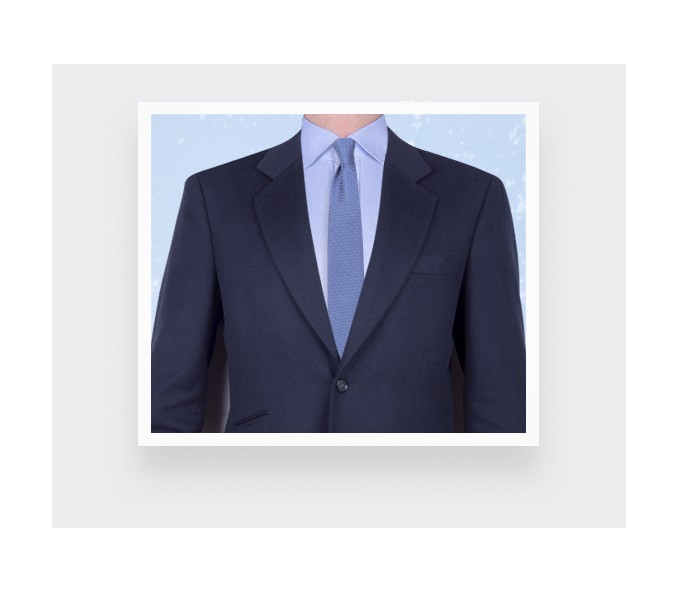 Cinabre Cravate Grenadine De Soie Bleu Denim