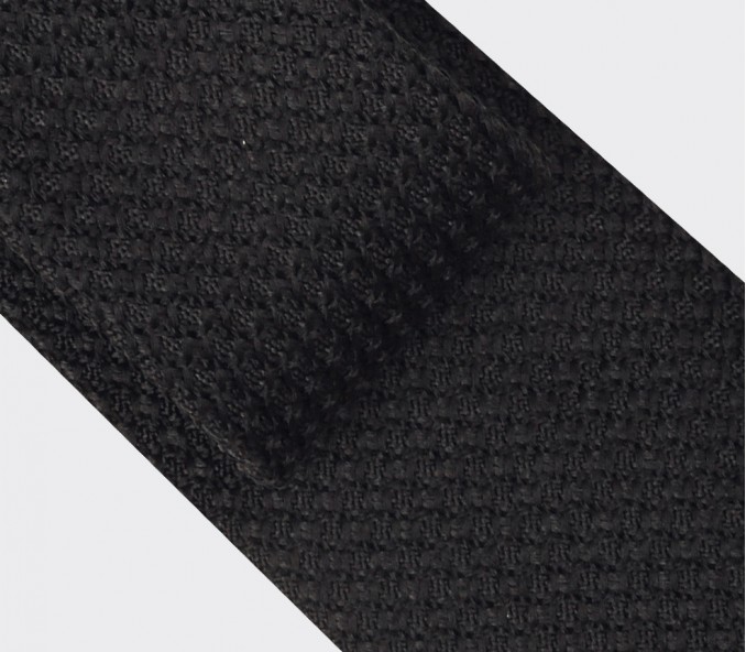 Cinabre Cravate Grenadine De Soie Noire