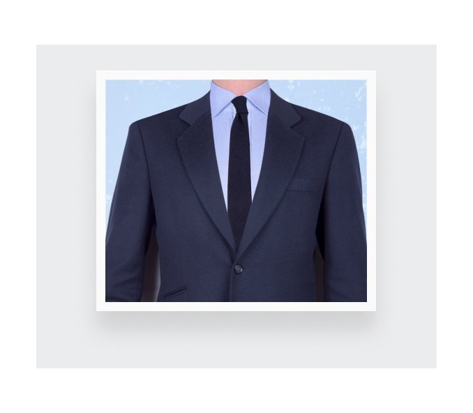 Cinabre Cravate Griffée Marine