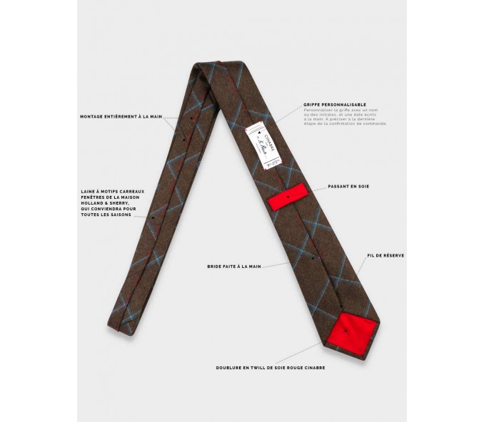 Cinabre Cravate Guernesey Marron