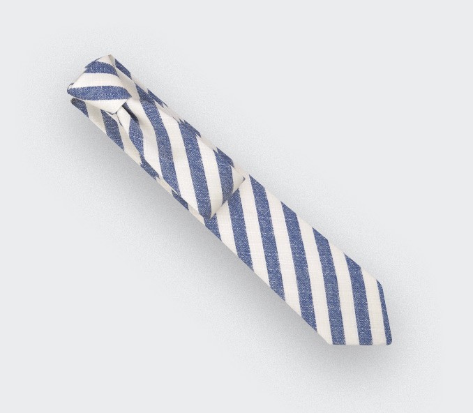 cinabre Cravate Guéthary Blanc