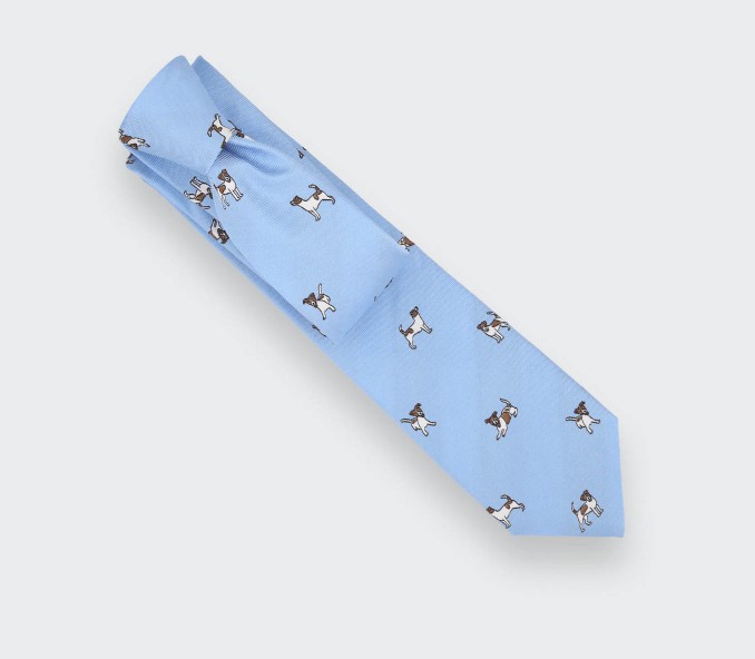 Cinabre Cravate Jack Russell