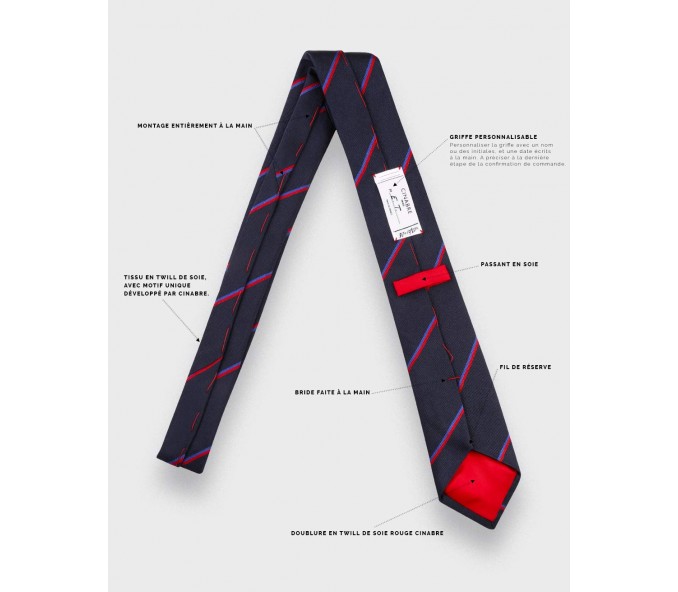 Cinabre Cravate La Main De Dieu