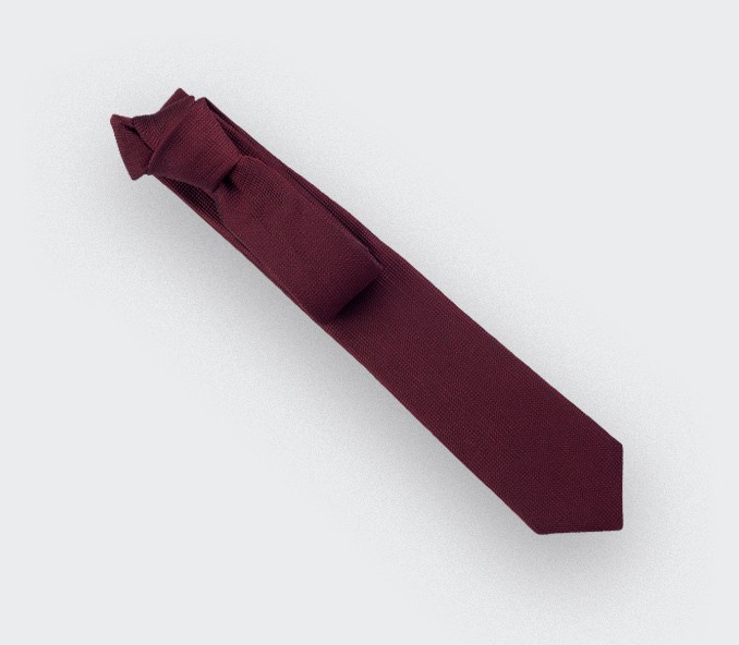 cinabre Cravate Lézard Bordeaux