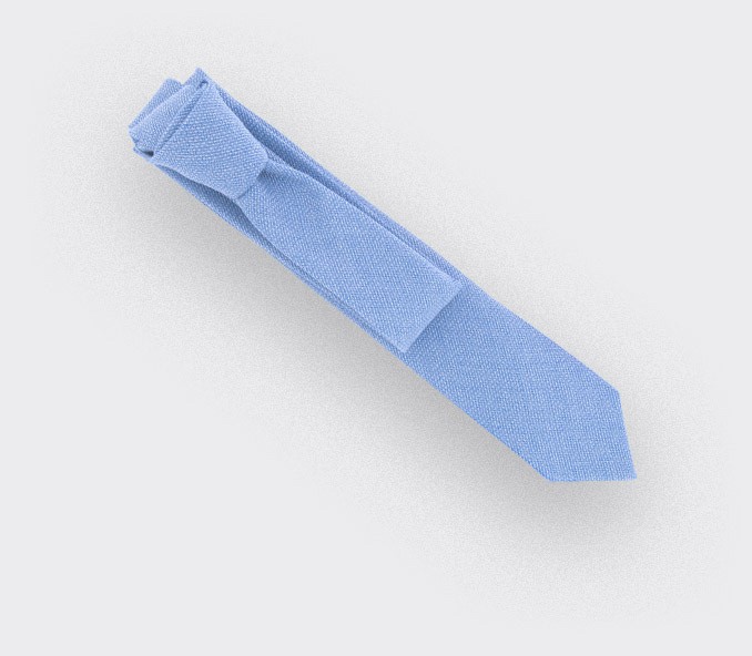 cinabre Cravate Maille Bleu Ciel