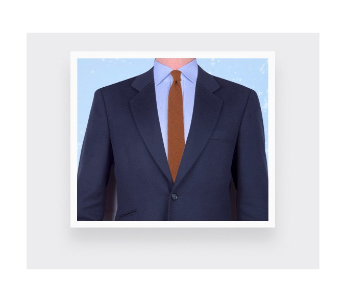 Cinabre Cravate Maille Rouille