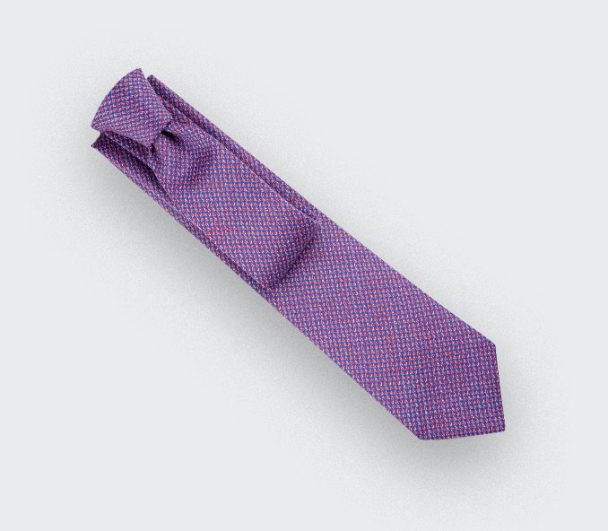 cinabre Cravate Météorite Violet