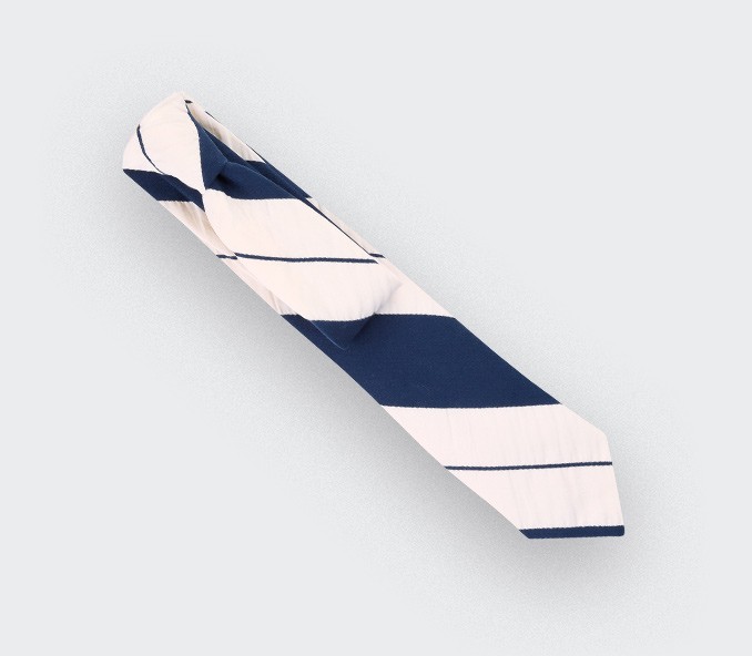 cinabre Cravate Parasol Bleu