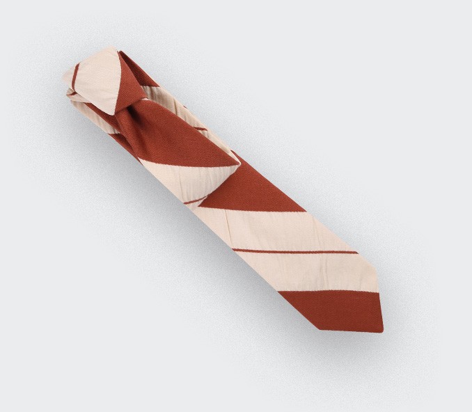 cinabre Cravate Parasol Ocre