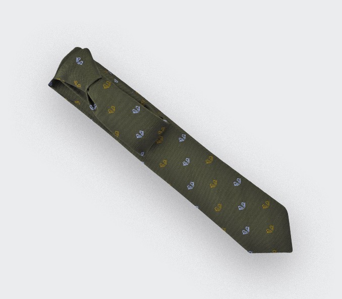 Cinabre Cravate Patins Vert