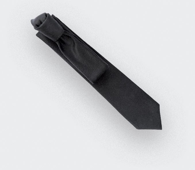 cinabre Cravate Peau Noir