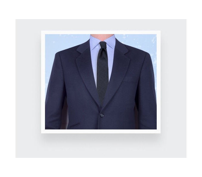 Cinabre Cravate Pied De Poule Bleu Marine