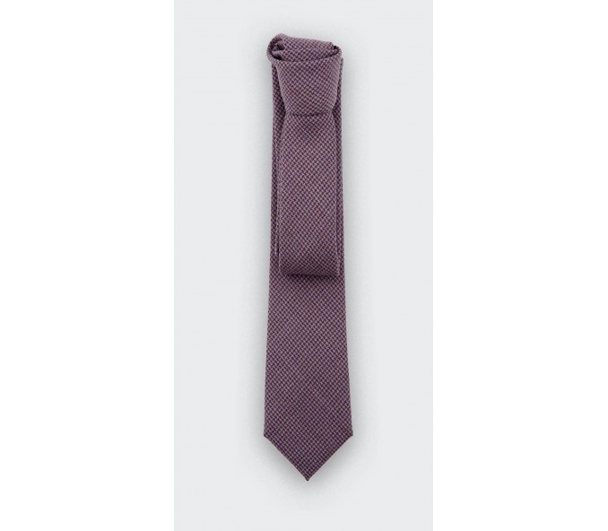 Cinabre Cravate Pied De Poule Mauve