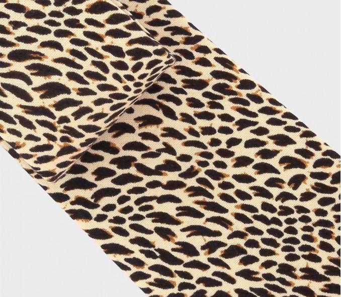 Cinabre Cravate Plumettes Marron Crème