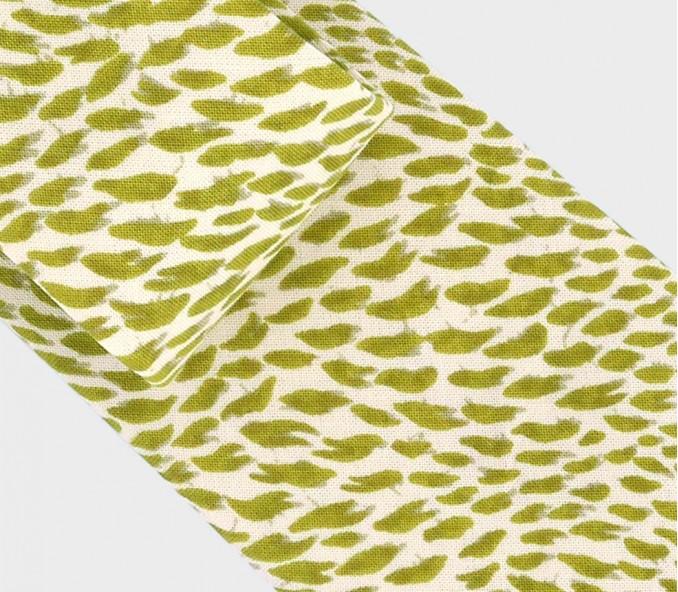 Cinabre Cravate Plumettes Vert