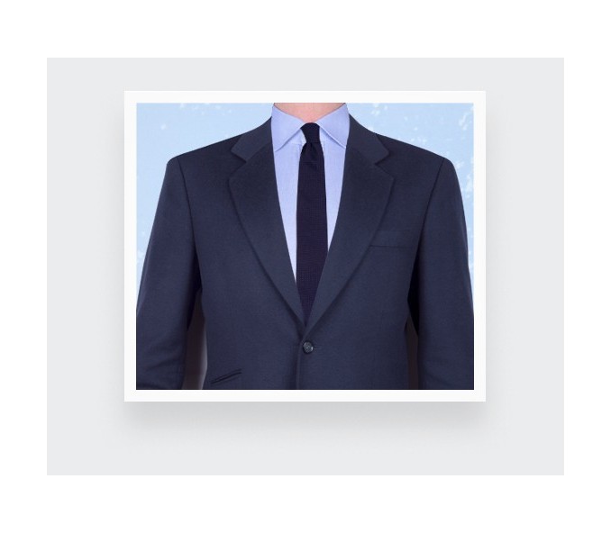 Cinabre Cravate Pois Camaïeu Marine