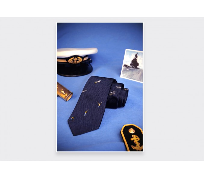 Cinabre Cravate "Porte-avions" - Marine Nationale