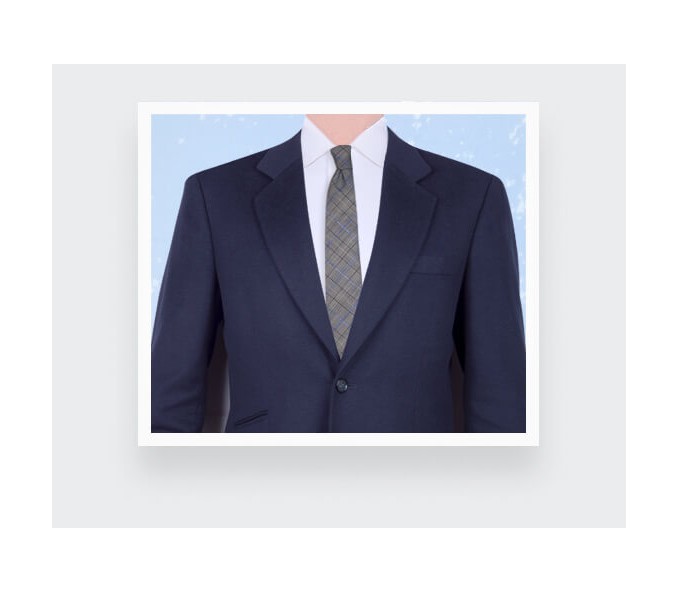 Cinabre Cravate Prince De Galles Rayé Bleu