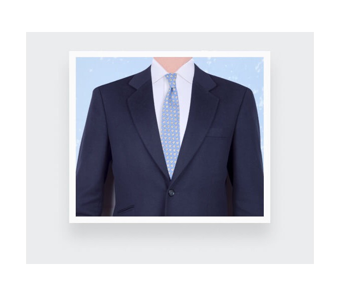 Cinabre Cravate Provence Bleu Ciel