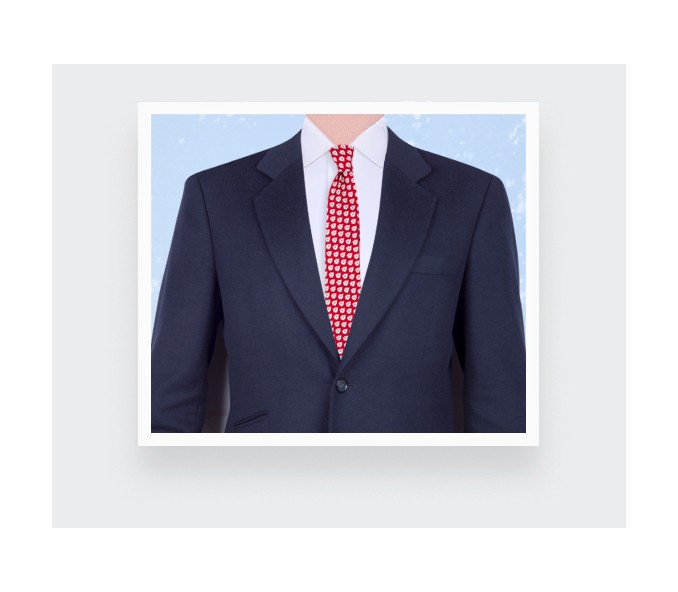 Cinabre Cravate Provence Rouge