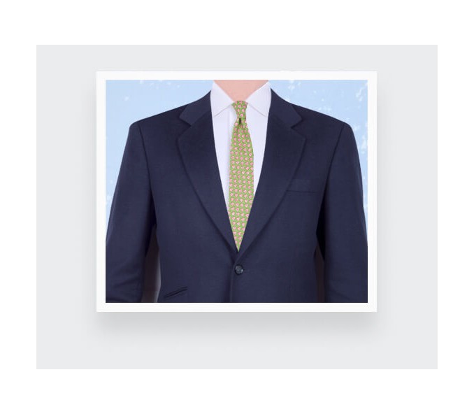 Cinabre Cravate Provence Vert Pomme