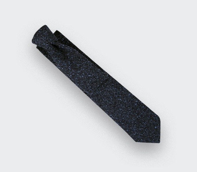 cinabre Cravate Relief Séléné Bleu