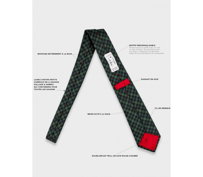 Cinabre Cravate Sark Verte