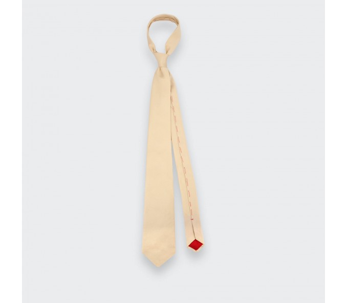 Cinabre Cravate Sergé Beige