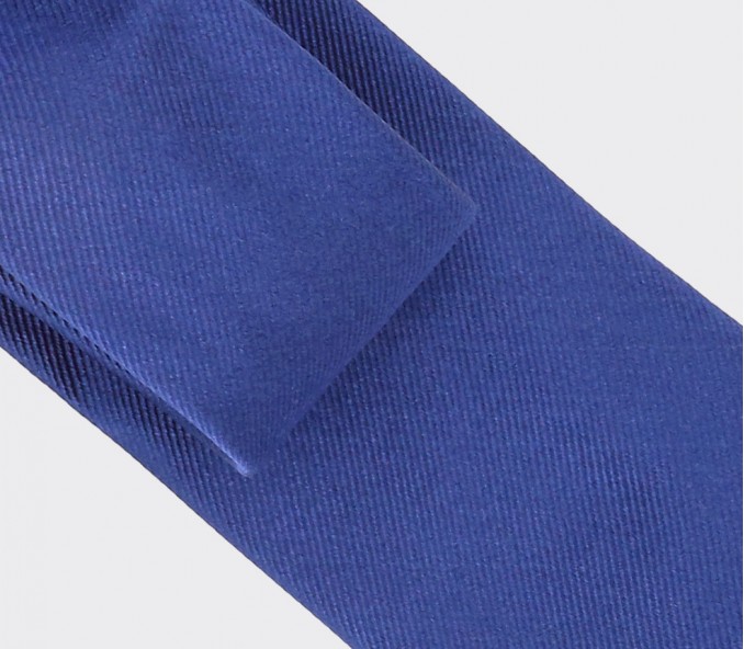Cinabre Cravate Sergé Bleu Roi