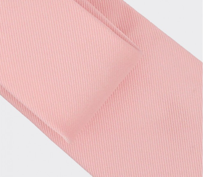 Cinabre Cravate Sergé Rose Poudré