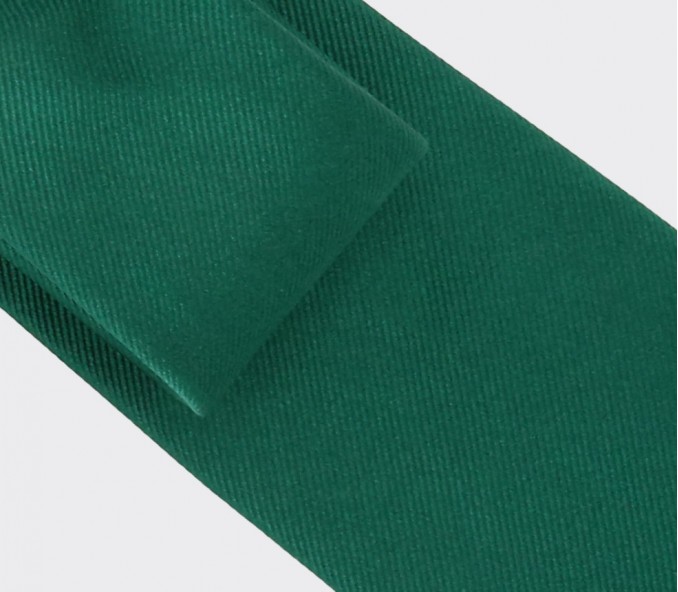 Cinabre Cravate Sergé Vert Sapin