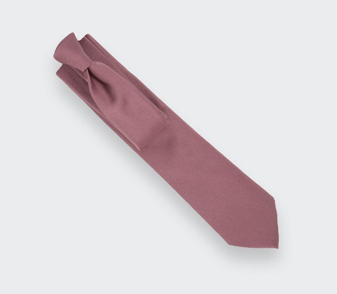 cinabre Cravate Sergé Vieux Rose