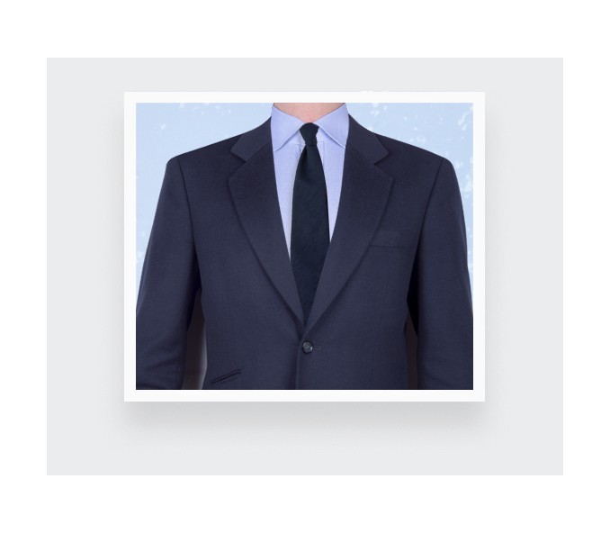 Cinabre Cravate Shantung Bleu Marine