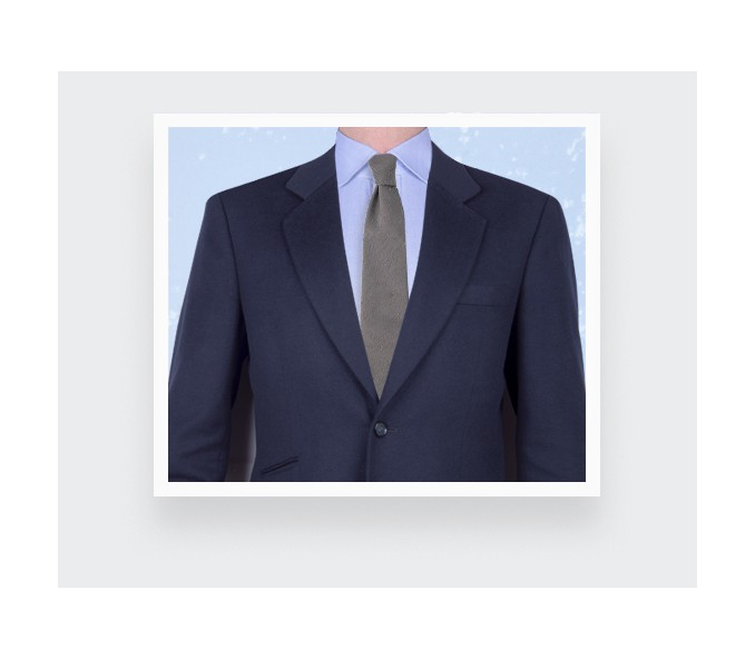 Cinabre Cravate Shantung Gris