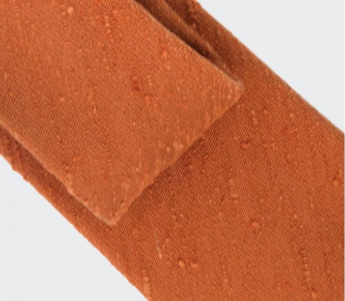 Cinabre Cravate Shantung Orange